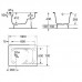 ROCA CONTESA ванна 100*70см, с сидением, без ножек 213100001 интернет-магазин ▻Dom247◅ Оплата по факту доставки