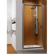 Дверь в нишу Radaway Premium Plus DWJ 140 (1372-1415x1900) коричневая/хром (33323-01-08N)