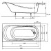 KOLO SAGA ванна прямоугольная 160*75 см с ножками и элементами крепления XWP3860000 интернет-магазин ▻Dom247◅ Оплата по факту доставки