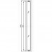 KOLO GEO 6 панель расширяющая 18 см, закаленное стекло, серебряный блеск GSKP18222003 в интернет-магазин ▻Dom247◅