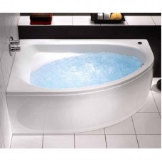 KOLO SPRING ванна 160x100 асимметричная левая в комплекте с сифоном Geberit 150.520.21.1, с ножками XWA306100G