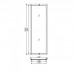 KOLO GEO 6 панель расширяющая 60 см, закаленное стекло, серебряный блеск GSKP60222003 в интернет-магазин ▻Dom247◅