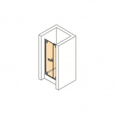 HUPPE STUDIO BERLIN дверь распашная с доп элементом 132*200см доп элемент 60см/дверь 72см(проф хром,стекло прозр Antiplaque) BT0059C91322
