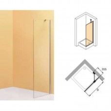 HUPPE 50DESIGN стенка боковая для распашной двери (глянцевый хром, прозр стекло Antiplaque) 510623.092.322