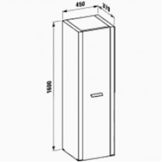 LAUFEN LB3 Classic/Modern шкаф высокий 160х45х37 см (цвет белый) 4660020685601