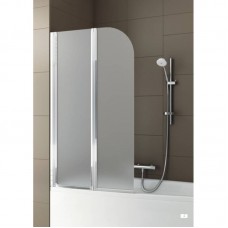 AQUAFORM Modern 2 - Шторка на ванну двухэлементная 81х140 см,левая, стекло - сатинато. (170-07011)
