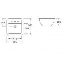 Умывальник Villeroy & Boch Loop&Friends 51624001