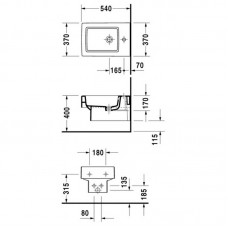 DURAVIT VERO биде подвесное Wondergliss 22391500001