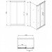 KOLO GEO 6 раздвижные двери 120 см GDRS12222003(A+B) интернет-магазин ▻Dom247◅ Оплата по факту доставки