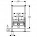 GEBERIT Duofix Монтажный элемент для биде, высота 82 см 111.524.00.1 в интернет-магазин ▻Dom247◅