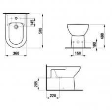 LAUFEN PRO биде 36*58см 8329510003041