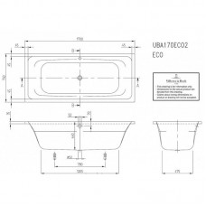 Ванна Villeroy & Boch Targa Style UBA177FRA2V-01