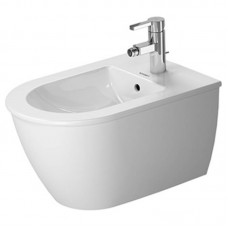 DURAVIT DARLING NEW биде 360*485 мм подвесное компакт с переливом, с плоскостью под смеситель вкл крепление Durafix 2256150000