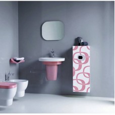 Пенал для ванной левый Laufen-MIMO (белый-розовый) (4.6155.1.055.532.1)