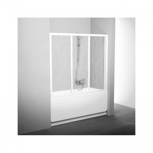 Шторка для ванны AVDP3- 150 TRANSPARENT WHITE (40VP0102Z1) 150х137 в интернет-магазин ▻Dom247◅