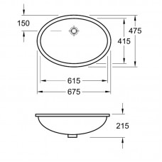 Умывальник Villeroy & Boch Evana 61440001