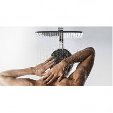 HANSGROHE Raindance Select S 360 Showerpipe Душевая система с Термостатом, с белой полочкой 27113400