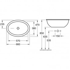 Умывальник Villeroy & Boch Loop & Friends 61553001