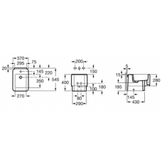 ROCA ELEMENT биде (с отвр.) A357577000