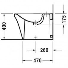 DURAVIT P3 Comforts напольное биде 380 x 600 2269100000