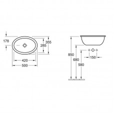 Умывальник Villeroy & Boch Loop & Friends 61551001