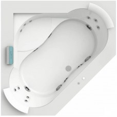 JACUZZI Aura Corner 160 -Ванна Угловая 160х160х60см с гидромассаж, 2 подголовника, нагреватель, дезинфекция, подсветка, смесител 9F43-475A