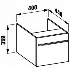 Шкафчик низкий 1 ящик Laufen-PALOMBA (макассар) (4.2023.5.080.525.1)
