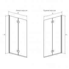 Складная шторка на ванну Radaway Carena PNJ R (70x150) правая, коричневая/хром (202101-108R)