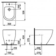 LAUFEN PRO биде 53*36см 8329520003021