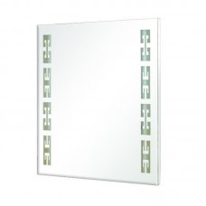 Зеркало "Венеция" 80 см с подсветкой (с геометрическим орнаментом)