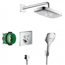 HANSGROHE Raindance Select E/ShowerSelect Душевой набор (верхний, ручной душ, ibox, термостат) 	27296000