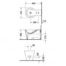 DURAVIT STARCK 1 биде напольное 0274100000