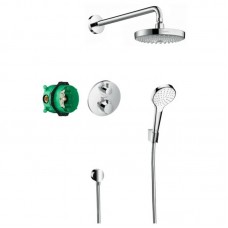 HANSGROHE ShowerSet Croma Select S/Ecostat S Душевой набор (верхний, ручной душ, ibox, термостат) 27295000