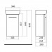 KOLO NOVA PRO комплект: умывальник 60cm прямоугольный + шкафчик для умывальника белый глянец M39006000 в интернет-магазин ▻Dom247◅