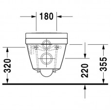 DURAVIT 2ND FLOOR унитаз подвесной 2220090000