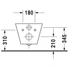 DURAVIT STARCK 1 унитаз подвесной 0210090000 (0210090064)