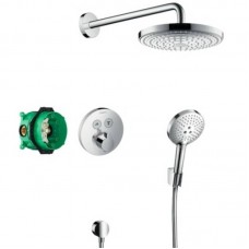 HANSGROHE ShowerSet Raindance Select S/ShowerSelect S Душевой набор (верхний, ручной душ, ibox, термостат) 27297000