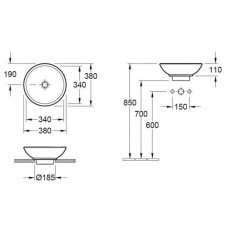 Умывальник Villeroy & Boch Loop&Friends 51480001