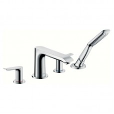 HANSGROHE Metris Смеситель для ванны, двухвентильный, на 4 отверстия 31442000